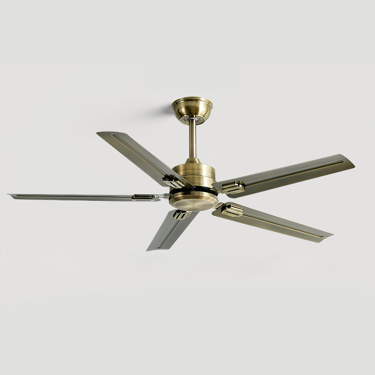 52-Inch Industrial Ceiling Fan with Metal Blades for Living Room & Bedroom | Modern 3-Speed Fan for Home Cooling