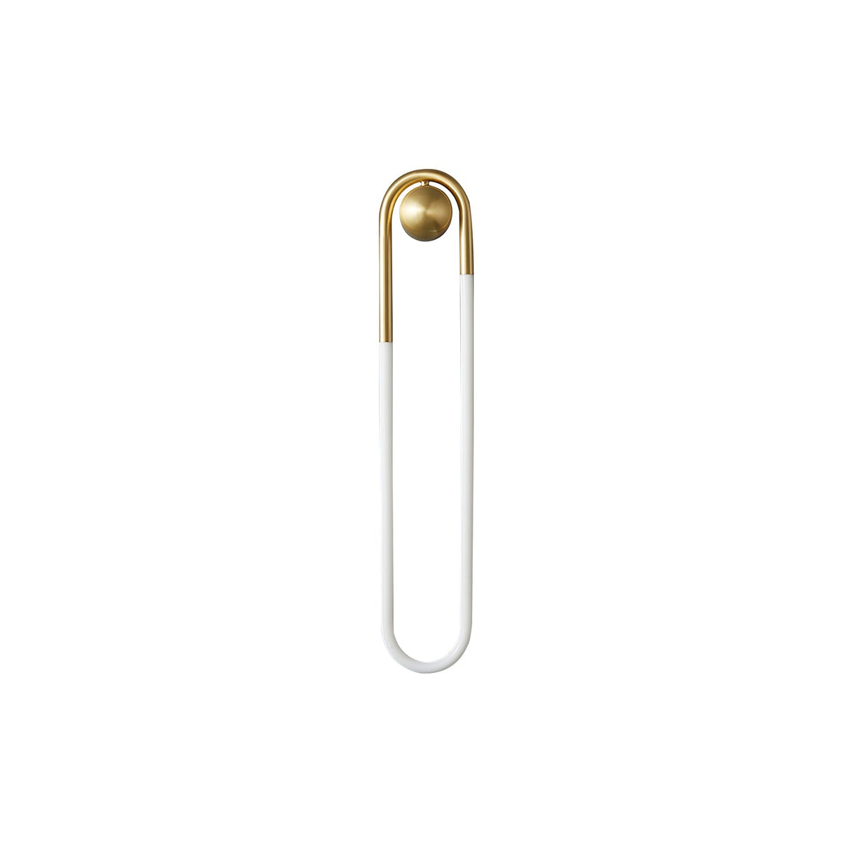 Sculptural Loop Sconce 9W Integrated LED Brass or Black Finish Dimmable Hardwired Fixture for Bedroom Hallway Living Room Contemporary Minim