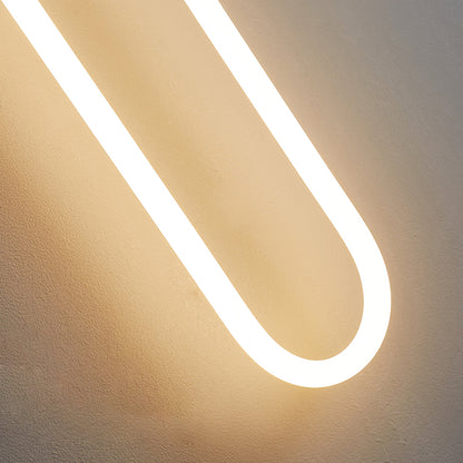 Sculptural Loop Sconce 9W Integrated LED Brass or Black Finish Dimmable Hardwired Fixture for Bedroom Hallway Living Room Contemporary Minim