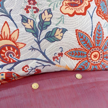 Cotton Pillowcase Set – Floral Print for Standard Pillows – 2-Piece Bedroom Linens for Rustic Boho Decor, Farmhouse Style & Modern Bedding