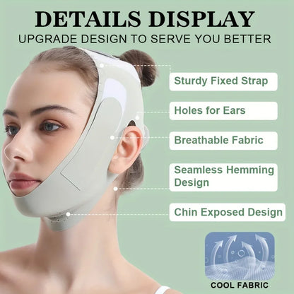 Jawline Shaping Compression Wrap – Sculpt and Firm Your Face with Daily Chin Lift Support for Women and Men