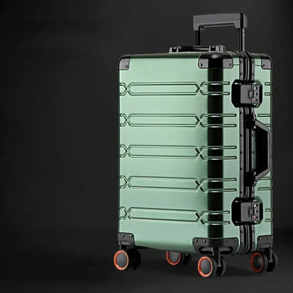 Hardshell Spinner Suitcase Aluminum-Magnesium TSA Lock 360° Wheels Travel Luggage Carry-On for Business Trips Vacations