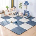 Interlocking Foam Floor Tiles for Nursery and Playroom – Soft Cushioned Mat for Babies and Toddlers – Waterproof EVA Puzzle Mats Pink White