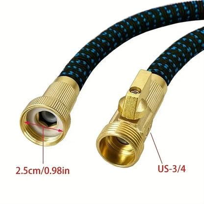 Expandable Garden Hose 3X Length with High-Pressure Spray Gun Nozzle Set Retractable Storage Outdoor Watering System