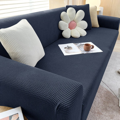 Stretchy Sofa Slipcover with Non-Slip Grip for Living Room – Fits 1 to 4 Seater Couches, Pet-Proof Furniture Protection