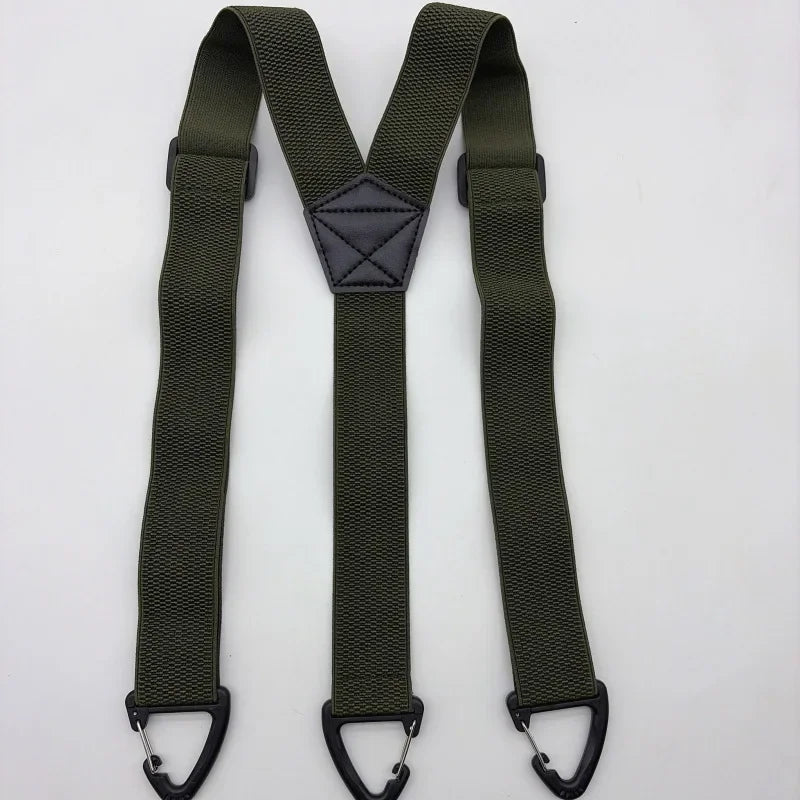 Adjustable Work Suspenders with Metal Clips – X-Back & Y-Back Designs for Men