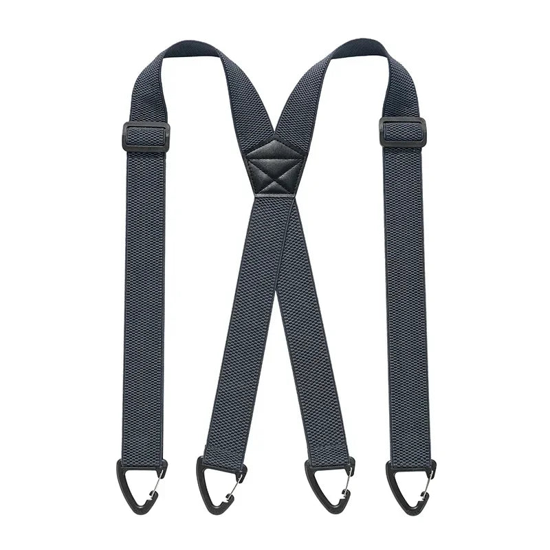 Adjustable Work Suspenders with Metal Clips – X-Back & Y-Back Designs for Men