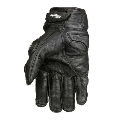 Guantes para motociclistas, guantes de cuero para motocicleta con nudillos de fibra de carbono, guantes de conducción impermeables con pantalla táctil