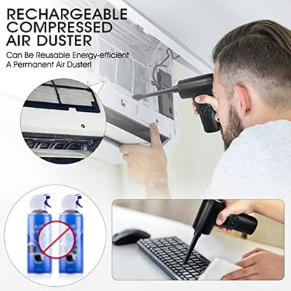 Cordless Air Blaster | Rechargeable Cleaning Tool with 7500mAh Battery | Efficient Dust Removal for Electronics