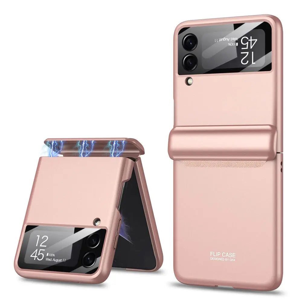 Galaxy Z Flip 4 Heavy-Duty Protective Case – Full-Coverage Shell with Wireless Charging Support & Impact-Resistant Corners for Samsung