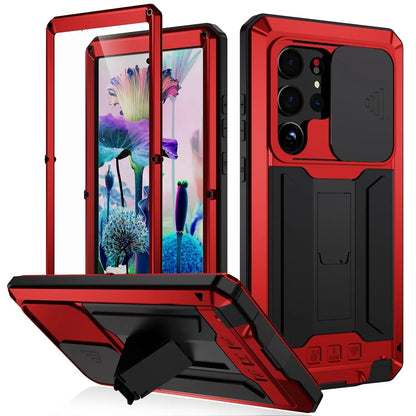 Heavy-Duty Samsung Galaxy S23 Armor Case with Built-In Screen Shield & Kickstand for Hands-Free Use