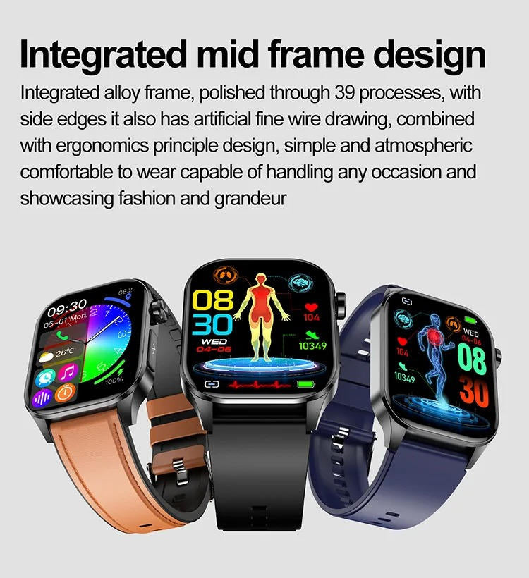 Health Guardian | Reloj inteligente para adultos mayores con monitoreo de signos vitales | Conectividad Bluetooth para su tranquilidad