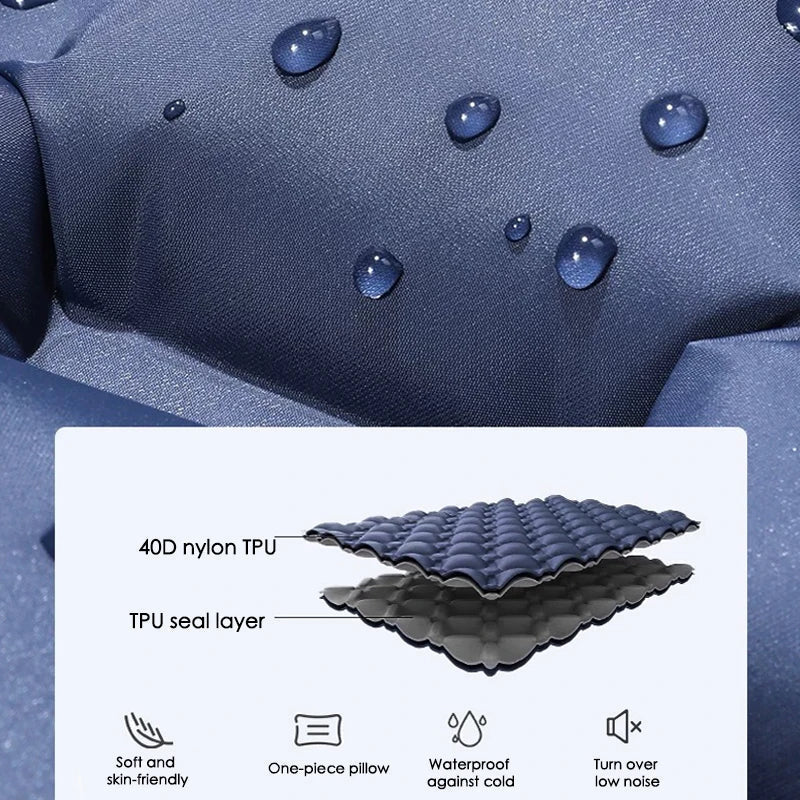 Kieran | Colchón inflable doble extra ancho para camping con inflado rápido | Comodidad espaciosa para aventuras al aire libre