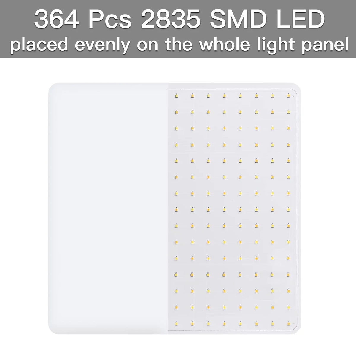 Square LED Flush Mount Light 48W 5400LM Cool White for Bathroom Kitchen Hallway Moisture-Resistant Overhead Fixture Low Profile Modern Home