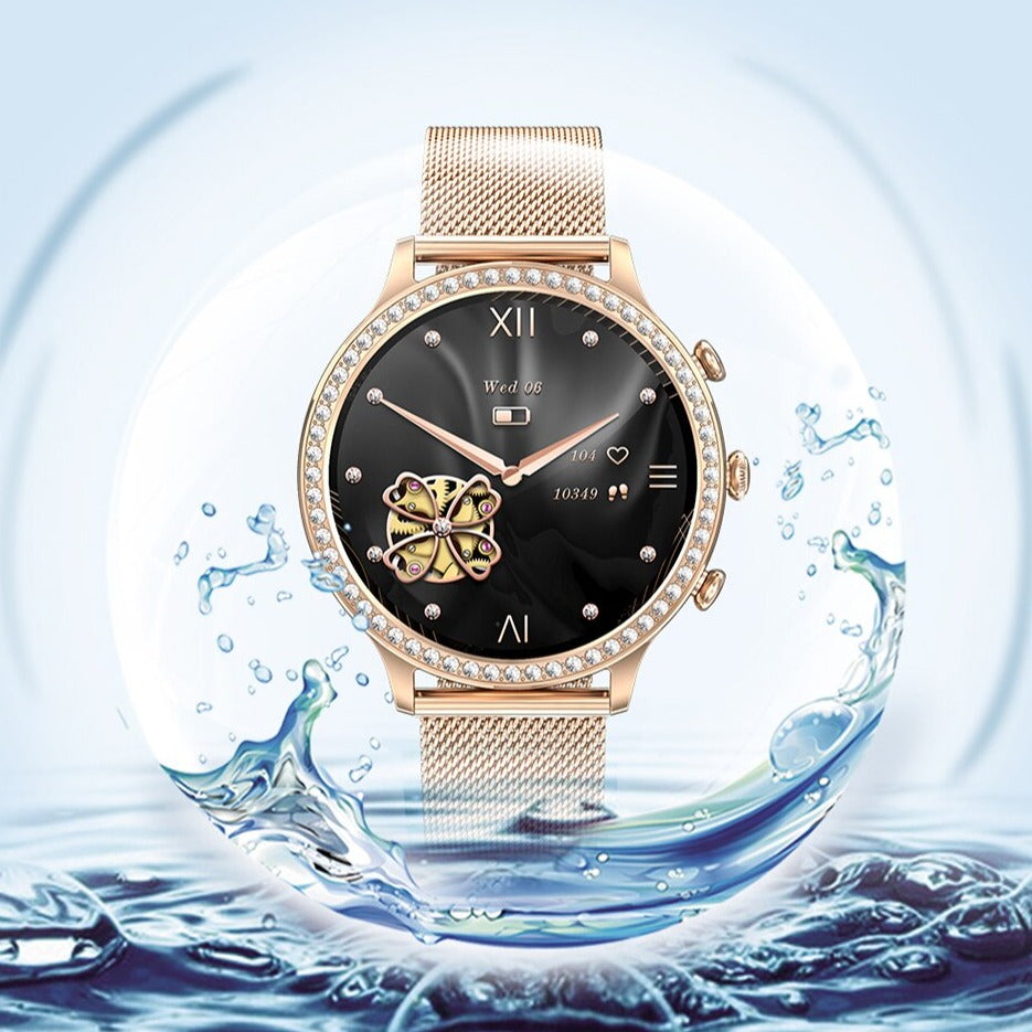 Health Tracking Smartwatch with Heart Rate Monitor, Blood Pressure & Sleep Analysis for Daily Fitness & Wellness