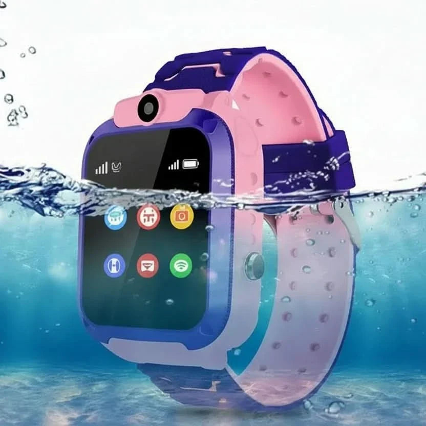 Kids Location Tracker Smartwatch with Two-Way Calling and Emergency Button for Ages 4-12