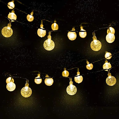 Guirnalda de luces solares de 30 pies con sensor automático de anochecer, luces LED impermeables para decoración de jardín, patio, senderos, paisajismo e iluminación exterior
