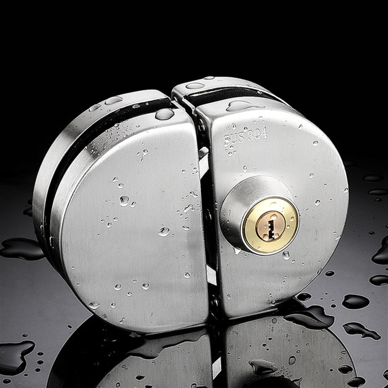 Cerradura elegante para puerta corredera | Seguridad de acero inoxidable con instalación sencilla | Diseño moderno para una mayor seguridad en el hogar