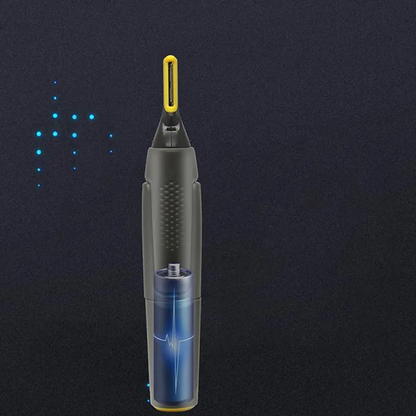 Recortadora de precisión inalámbrica para vello de nariz, orejas, cejas y rostro con luz LED | Herramienta de aseo recargable para hombres para cuello, barba y bigote