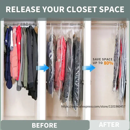 Vacuum Storage Bags for Clothes with Dustproof Design | Space-Saving Solution for Efficient Organization