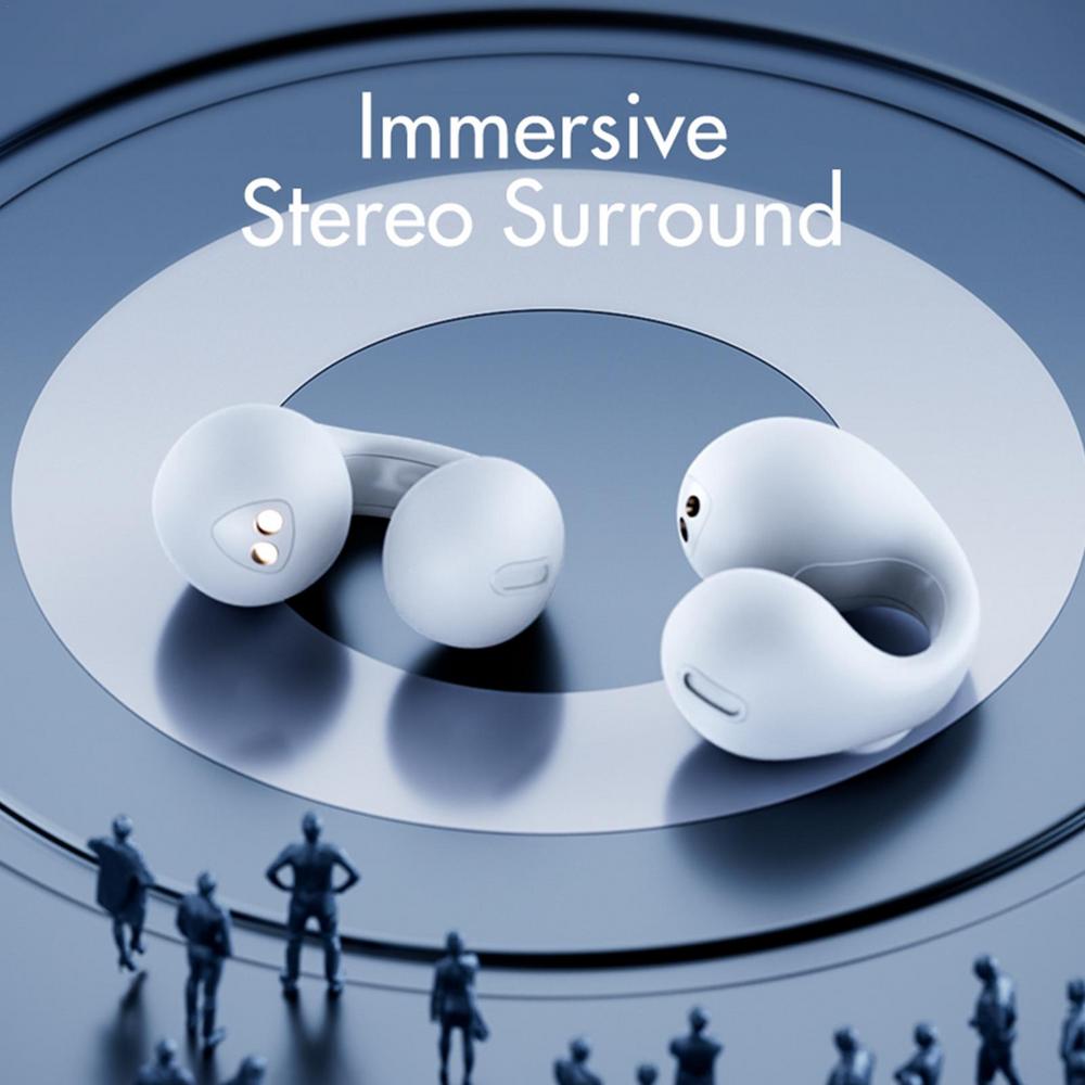 Wireless Bone Conduction Headphones Open-Ear Bluetooth Earbuds for Running Sports Cycling Workout Outdoor Activities Safe Awareness Sound