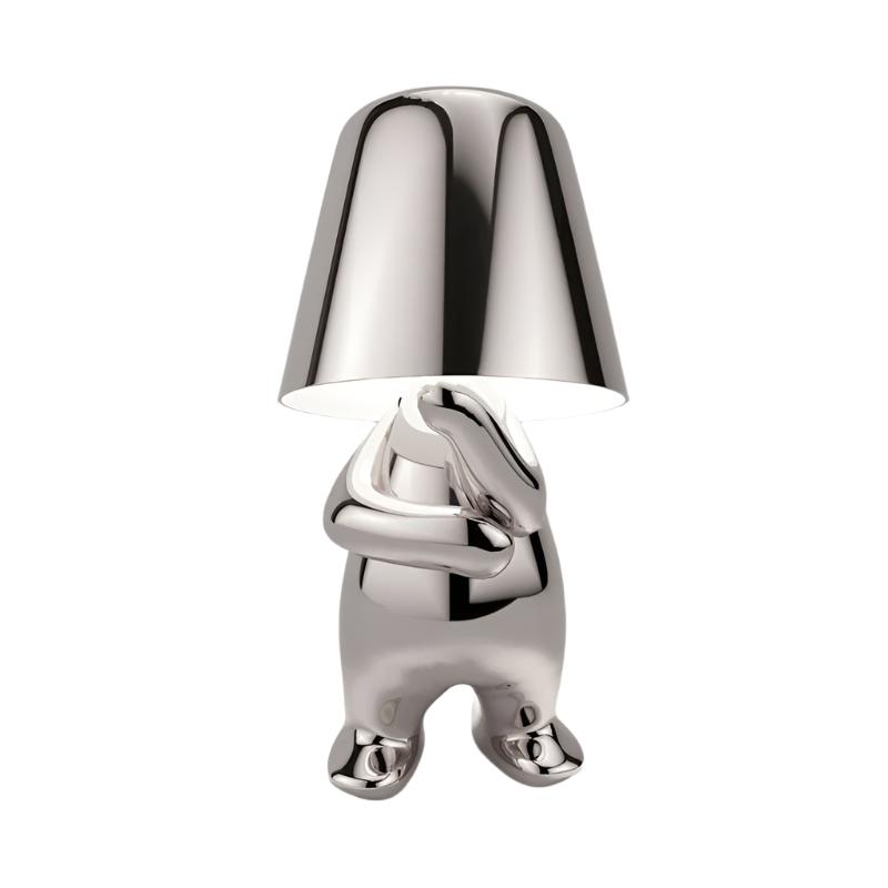 Lámpara de escritorio LED inalámbrica con regulador táctil: luz recargable para mesita de noche en dormitorios, 23 cm de alto, iluminación decorativa portátil de luz cálida con USB-C