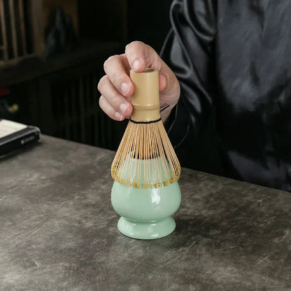 Traditional Matcha Set | Bamboo & Ceramic with Authentic Design | Complete Kit for Perfect Matcha Preparation