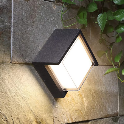 Motion Sensor Outdoor Wall Light – Modern Aluminum LED Sconce for Porch, Patio & Entryway – Round or Square – Weatherproof IP65