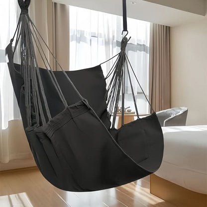 HAMMOCKLIVA – Silla colgante de ocio para relajación en interiores y exteriores