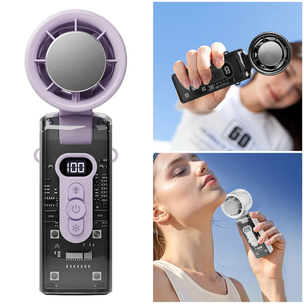 Cooling Breeze | Handheld Misting Fan with Adjustable Speed | Portable Design for Rapid Cooling