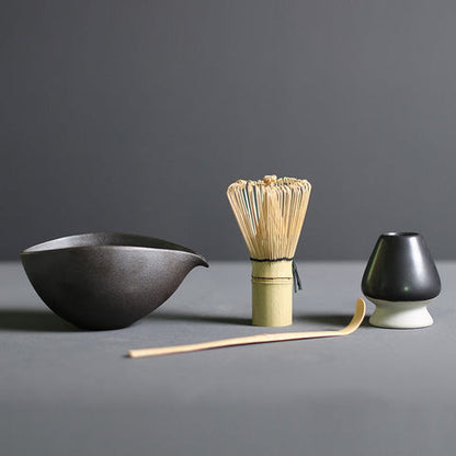 Artisan Matcha Set | Traditional Matcha Tea Set with Bamboo Whisk & Ceramic Bowl for Authentic Tea Experience