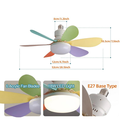 Stylish Modern Ceiling Fan with LED Light & Remote Control | Adjustable Color Temperature for Year-Round Comfort