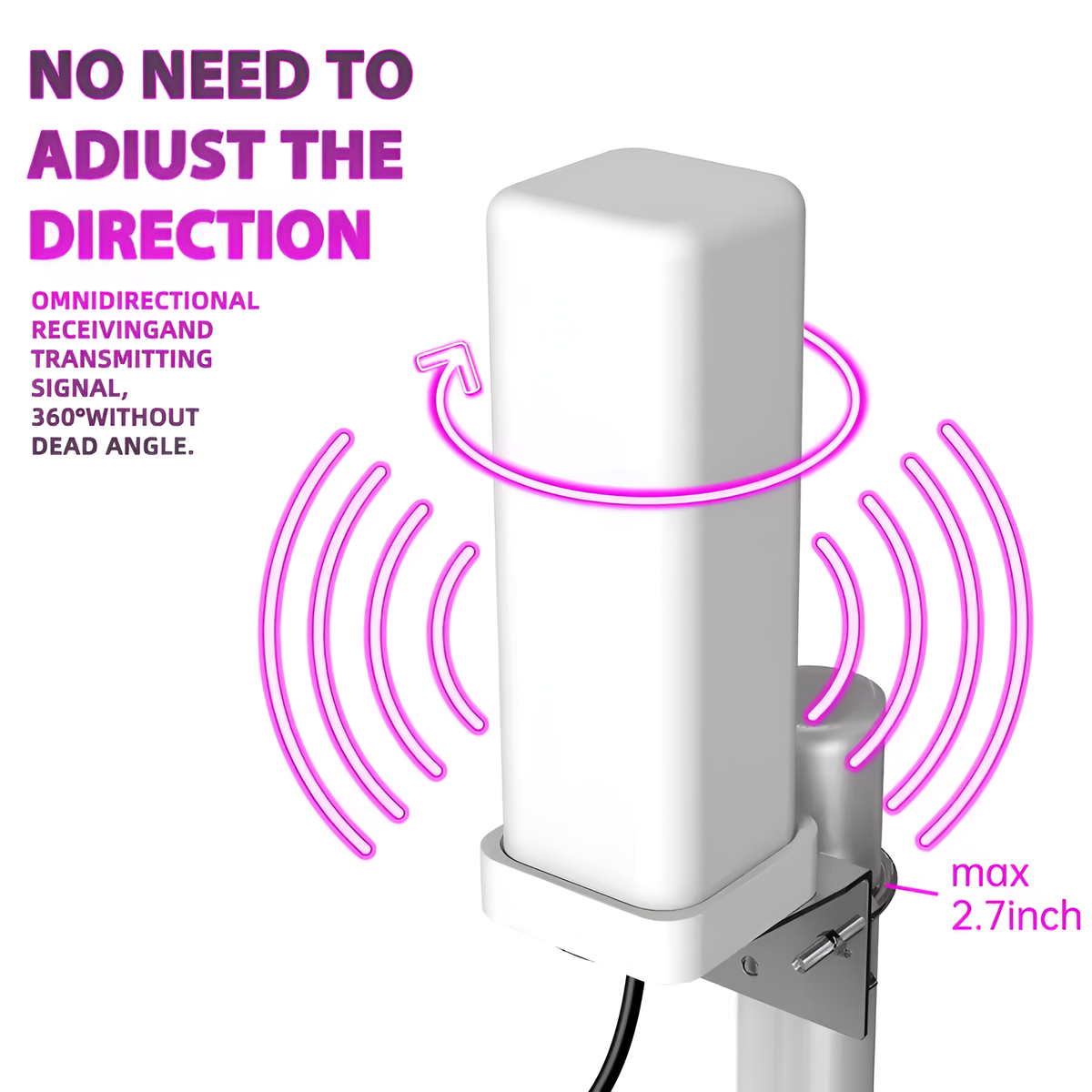 Antena HDTV para exteriores definitiva | Alcance de 460 millas y recepción de 360° para canales HD de máxima claridad