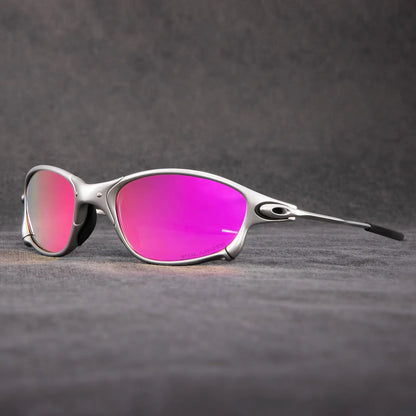 Mirrored Polarized Sunglasses with Aluminum Frame for Men & Women – UV400 Protection for Driving Cycling Beach