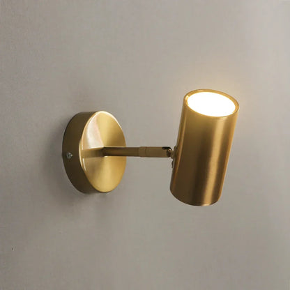 Adjustable Rotating Metal Wall Sconce with Integrated LED for Bedroom Reading Accent Lighting Hallway Art Display Task Light