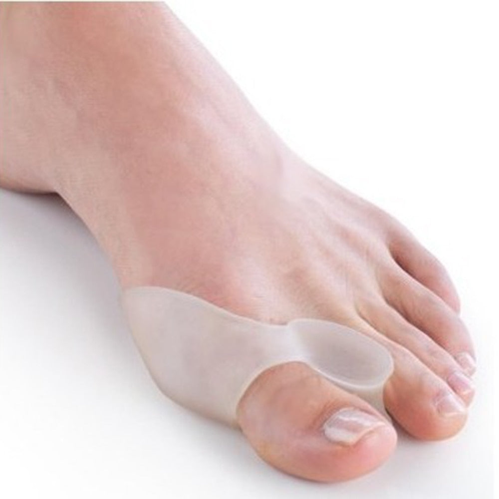 Separador de dedos de silicona para aliviar juanetes y alinear – Uso discreto durante el día, corrector de gel suave para el dolor de la articulación del dedo gordo