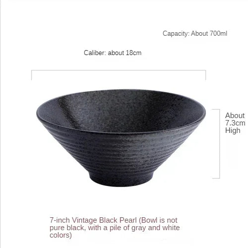 Japanese Creative Tableware Set - Elegant Bamboo Hat | Ceramic Bowl Set with Unique Design - Perfect for Ramen, Rice & Soup