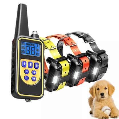 Remote Dog Training Collar with Waterproof Receiver, Rechargeable Battery & 1000 ft Range for Small to Large Dogs