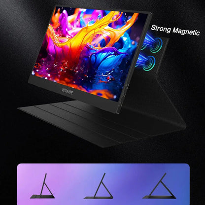 Monitor portátil para laptop, monitor de 14 pulgadas 1080P, monitor USB C HDMI para viajes y trabajo
