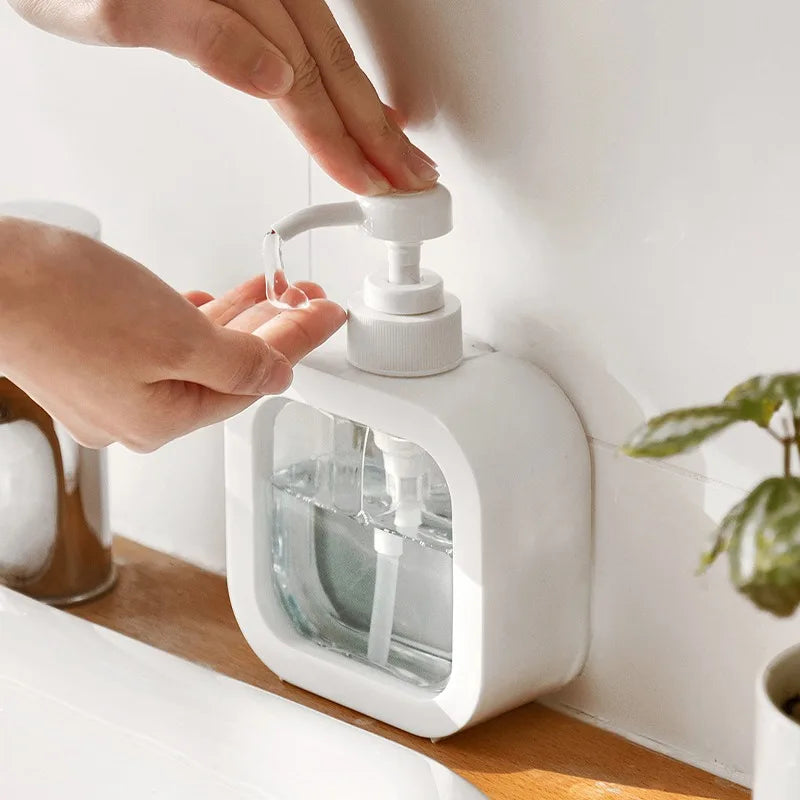 Countertop Liquid Soap Pump Dispenser with Press Mechanism for Bathroom Vanity, Kitchen Sink & Shower | Modern Minimalist Scandinavian Desig
