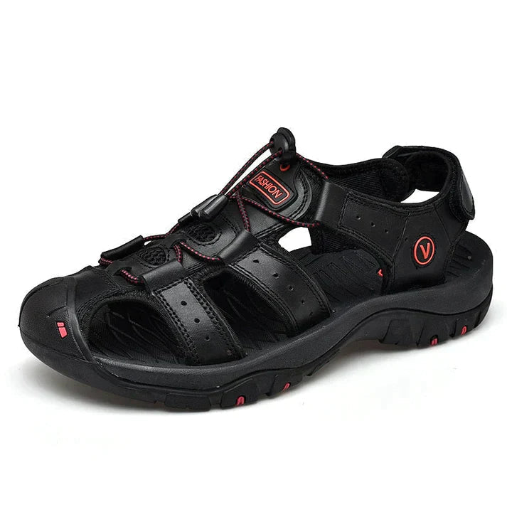 Men's Orthopedic Sandals with Arch Support & Cushioned Footbed – Slip-Resistant Walking Sandals for Everyday Comfort