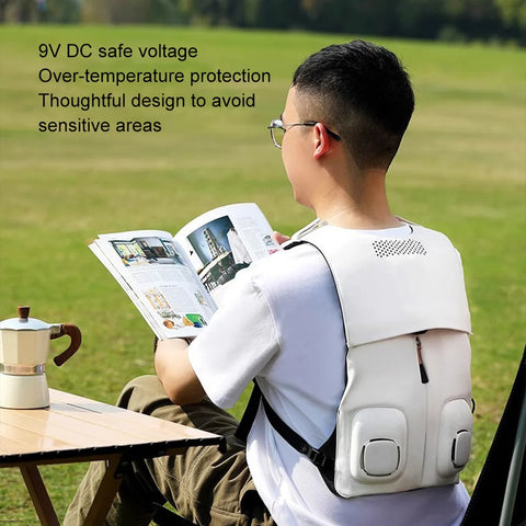 Cryovest | Chaleco refrigerante ligero e impermeable con ventiladores duales | Ajuste regulable para mayor comodidad en exteriores