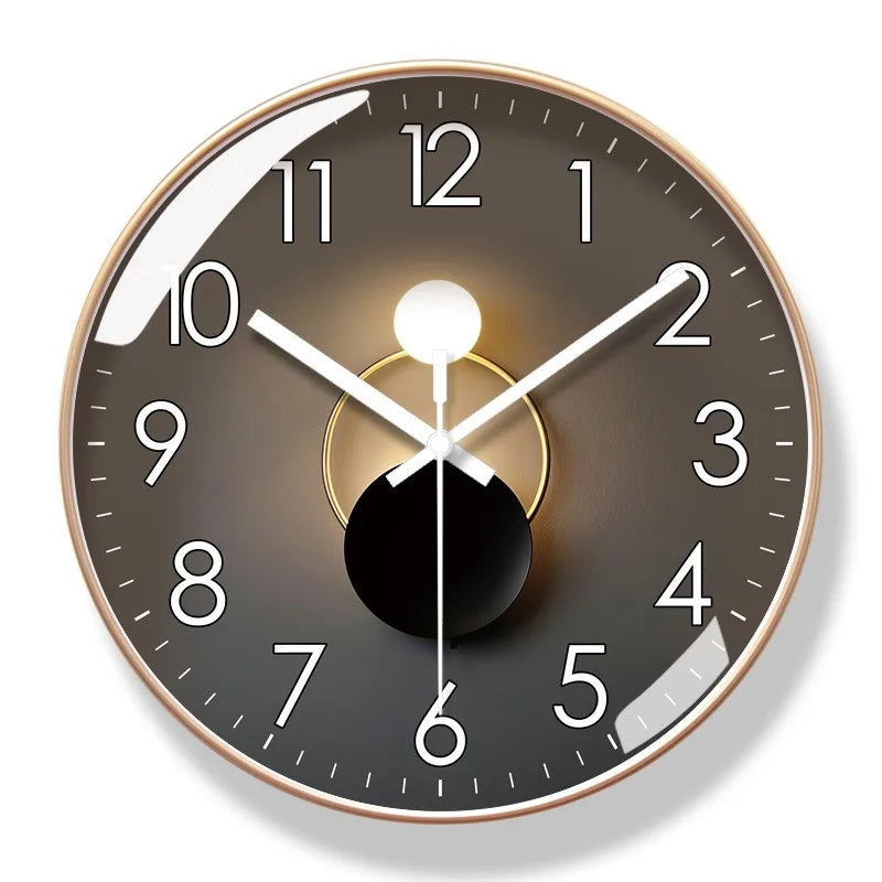 Modern Silent Wall Clock – Non-Ticking Quartz Movement – Sleek Minimalist Design for Living Room, Bedroom & Office Decor