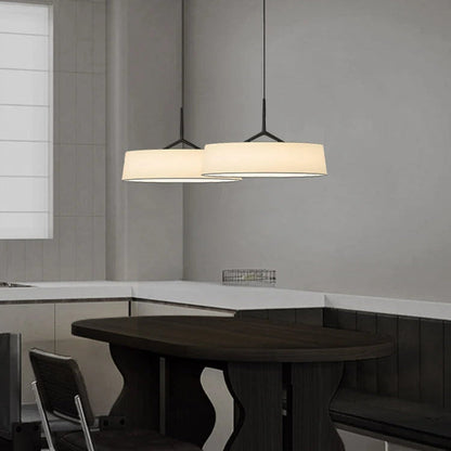 Lámpara de techo LED de metal con cable ajustable, 18 pulgadas de diámetro, para encimera de cocina y comedor