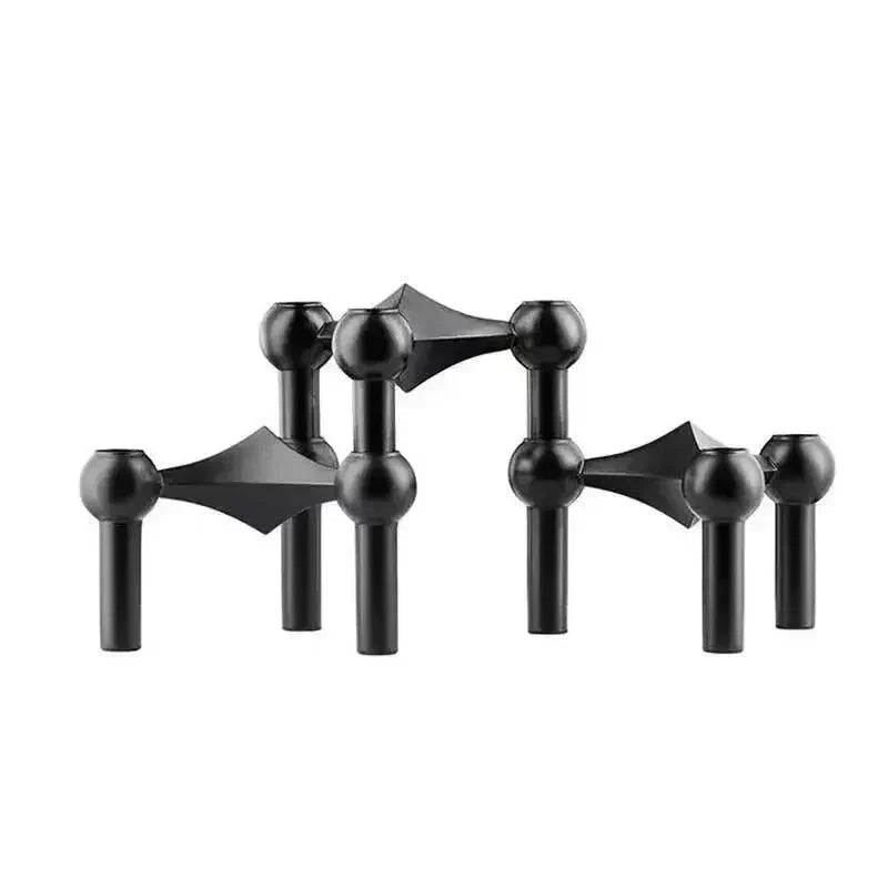 Candelabro Metálico Contemporáneo Elegante