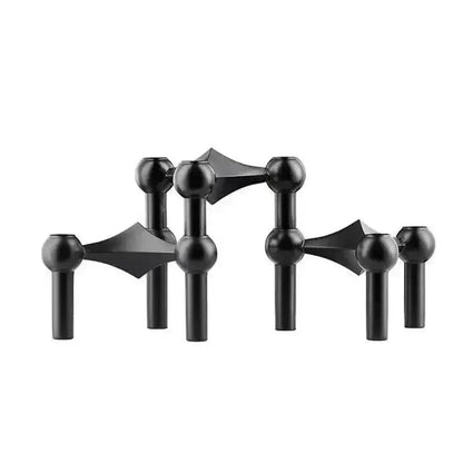 Candelabro Metálico Contemporáneo Elegante