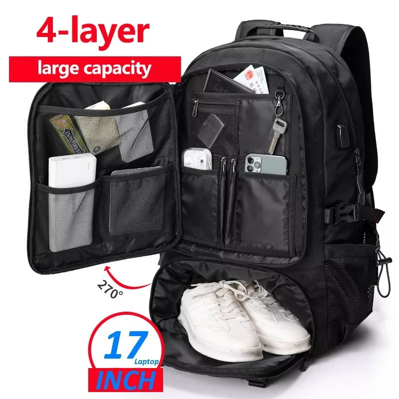 Mochila de viaje de 60 L y 80 L, mochila de senderismo resistente al agua, mochila de camping grande para hombre y mujer