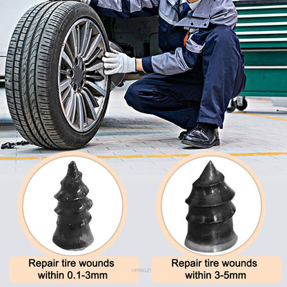 Tubeless Tire Repair Screws for Cars, Trucks & Motorcycles – Professional Rubber Plugs for Puncture Repair
