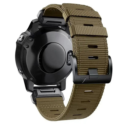 Tactical Woven Smartwatch Strap | Quick-Release Replacement Band for Fitness Tracking | Adjustable Lightweight Nylon Wristband