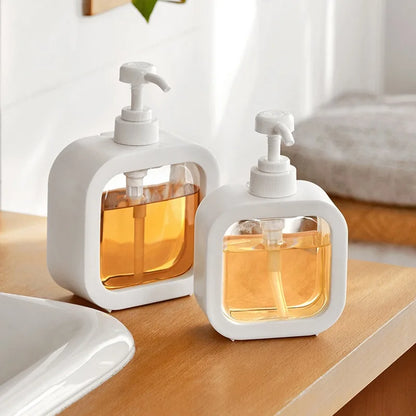 Countertop Liquid Soap Pump Bottle 11 oz Capacity ABS Plastic Modern Nordic Style for Hand Wash Dish Soap Kitchen Bathroom Sink